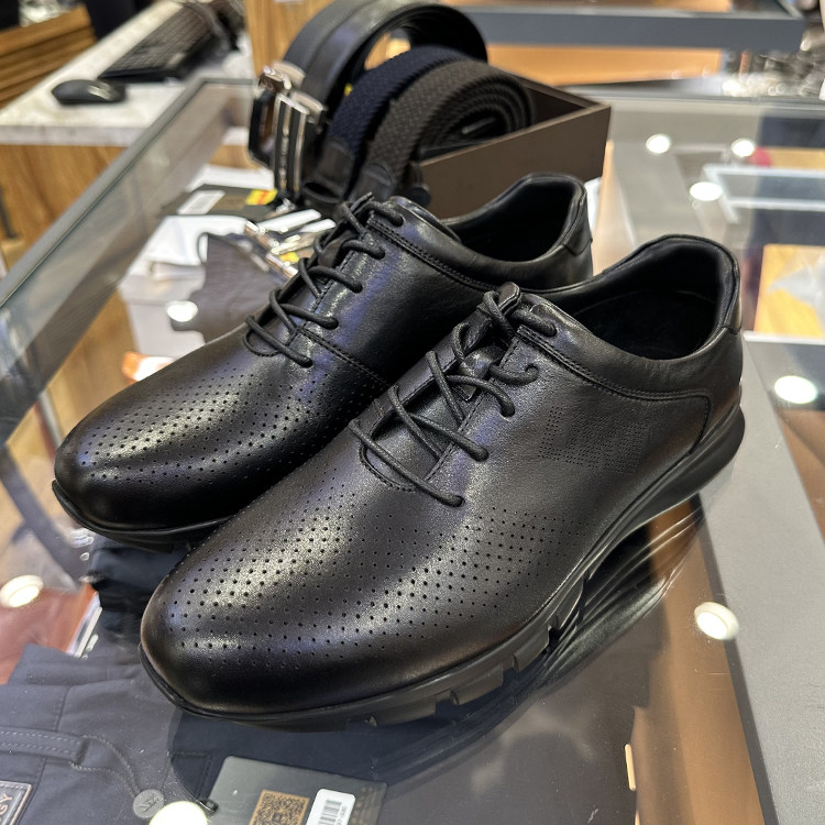 路卡迪龙专柜高端男鞋春夏系带袋鼠皮平跟商务休闲皮鞋173221130