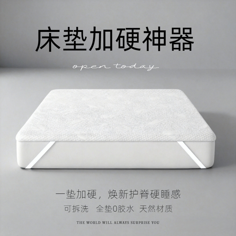 床垫加硬神器家用天然椰棕垫硬护脊榻榻米宿舍硬板1米5小尺寸定制