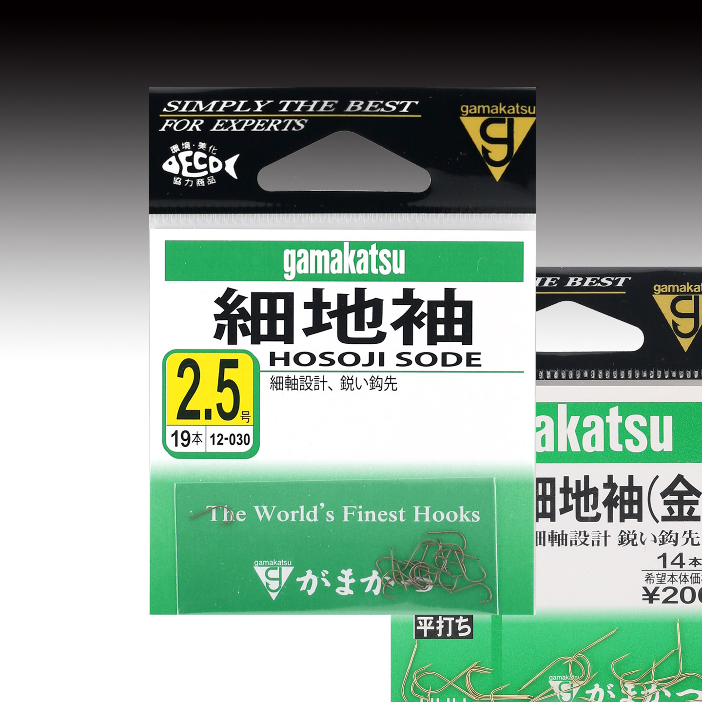 伽玛卡兹细地袖鱼钩日本进口金色有倒刺竞技溪流鲫鱼野钓细条钩