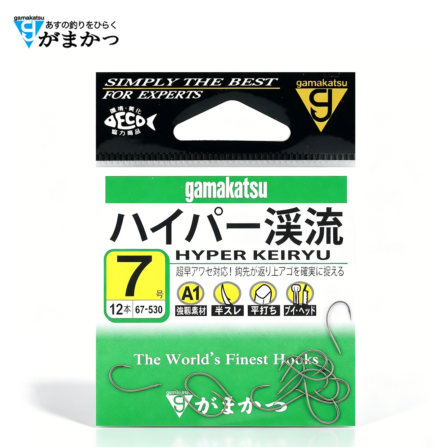 伽玛卡兹gamakatsu溪流A1鱼钩67530小物钩茶色钓鲫鱼细钩条有倒刺