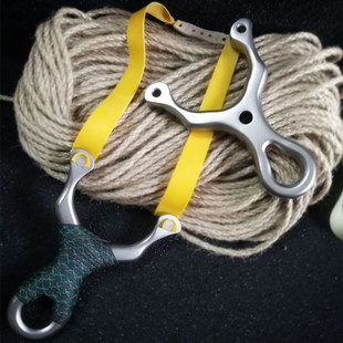 数控西装暴徒弹弓304不锈钢闭口单卡户外精准竞技威力圆扁皮弹工