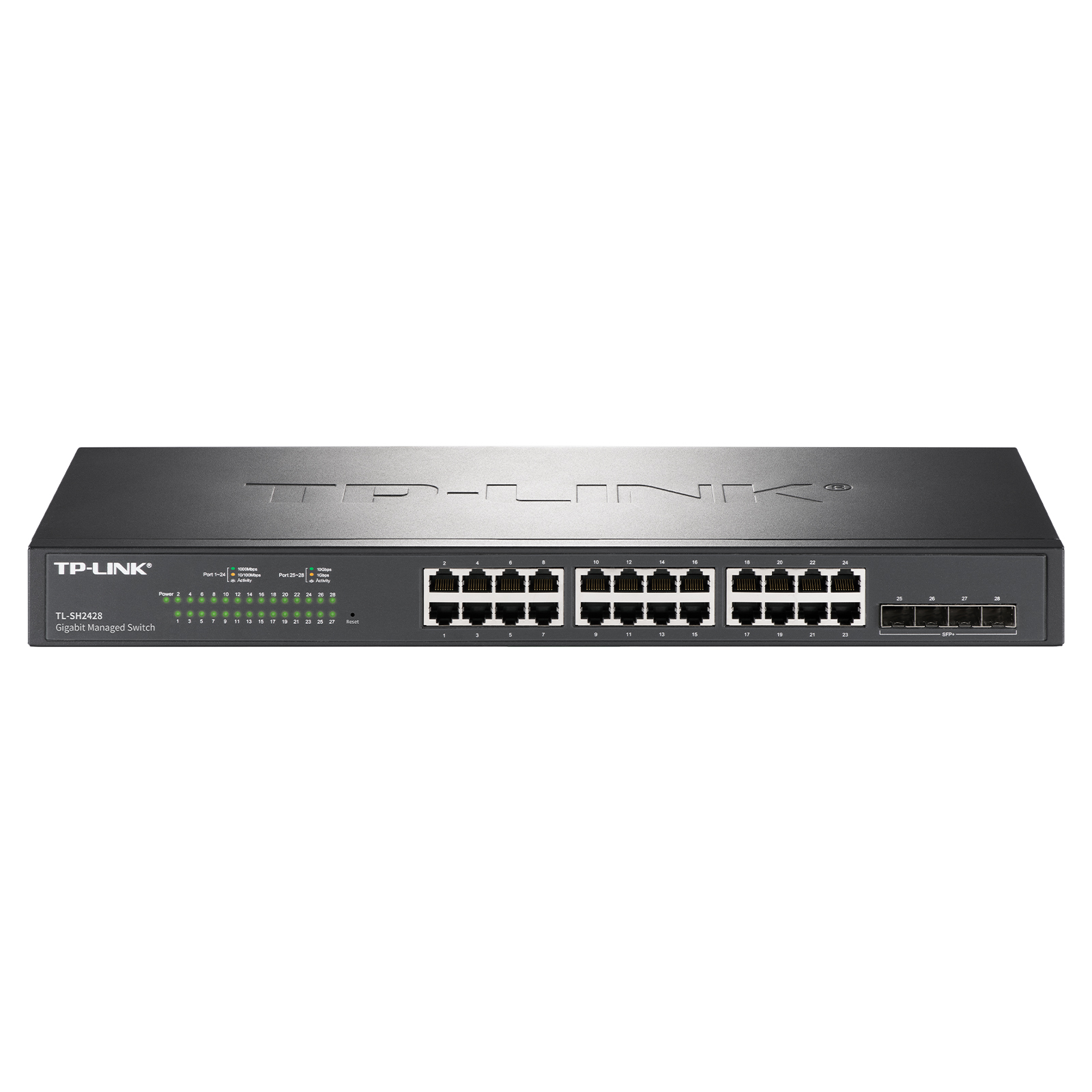 TP-LINK 万兆上联云管理交换机  TL-SH2428 24口千兆端口 4个万兆SFP+端口