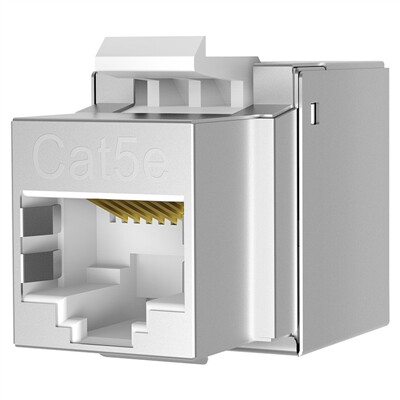 TPLINK EJ5e21超五类CAT5e工程镀金千兆网络屏蔽信息模块90度打线