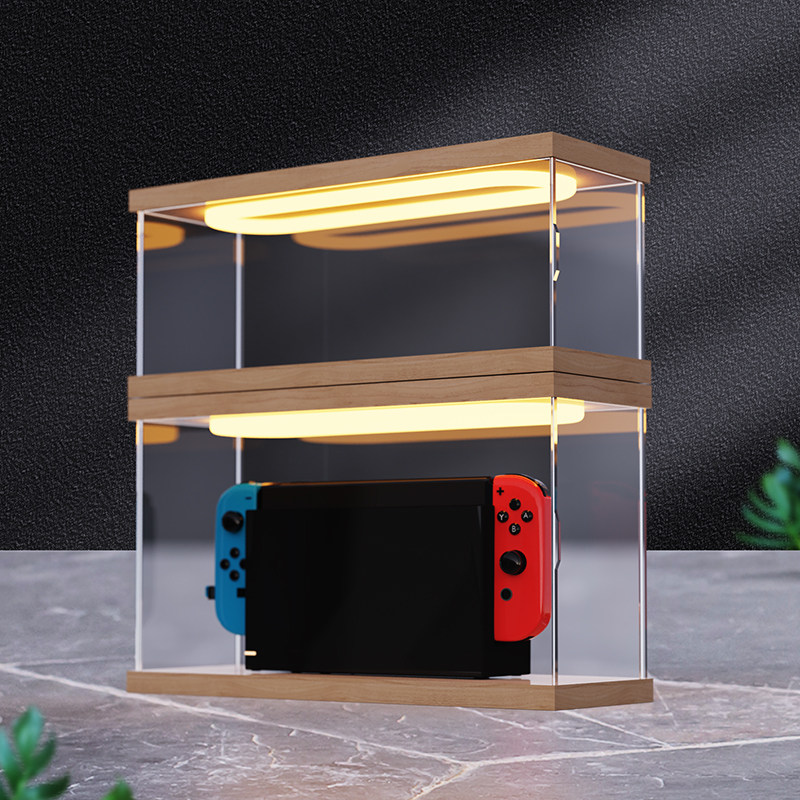 亚克力游戏机保护罩适用任天堂switch主机防尘罩NS保护套拼接防尘