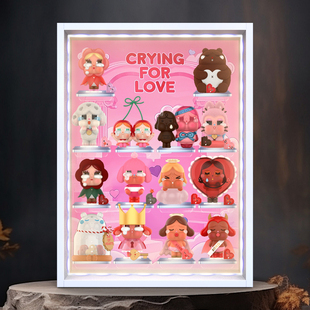 POPMART泡泡玛特CRYBABY爱神的眼泪系列手办盲盒场景展示盒情人节