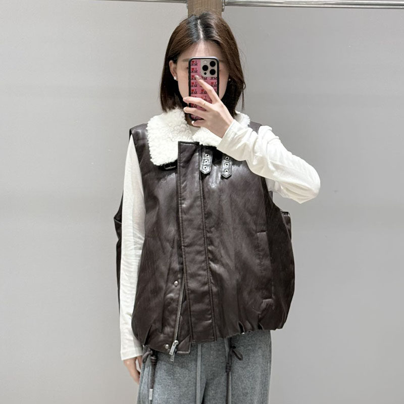 【现货】AVVENN2026春季新品设计师新款撞色时尚羽绒马甲