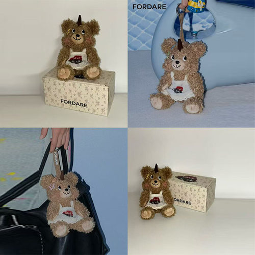 【限量发售】FORDARE独角小熊包包挂件