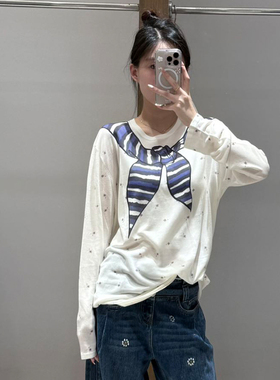 【现货】FIZZFLY | 25设计师品牌新款 25秋季领巾长袖打底衫