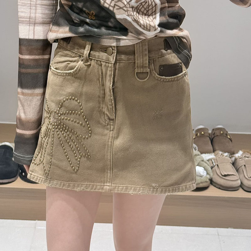 【现货】FORDARE/福蝶26早春蝴蝶结烫钉洗水做旧感牛仔短裤,女装/女士精品,半身裙,淘宝优惠券,粉丝福利购,淘宝优惠卷