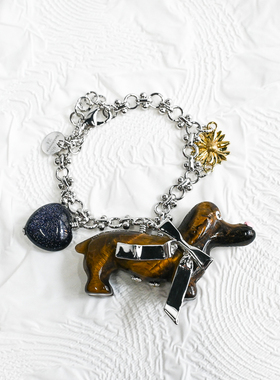 【现货】TysGrocery石头腊肠狗手链虎纹