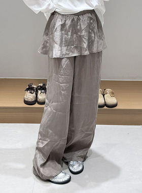 【现货】FIZZFLY | 25冬季设计师品牌新款披短裙下收口休闲裤