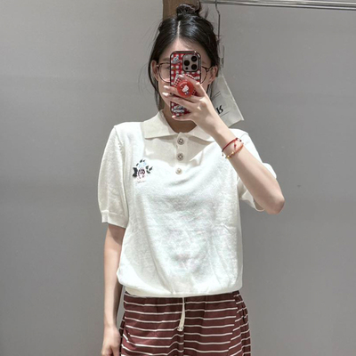 FIZZFLY | 设计师品牌新款 25年秋季胸口小花POLO衫