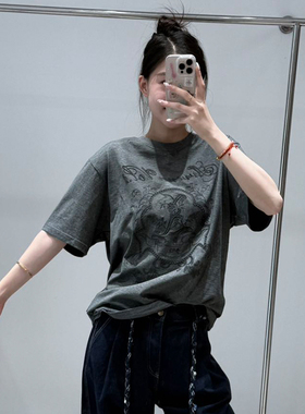 AVVENN | 25设计师品牌新款 25年秋季印花圆领T恤