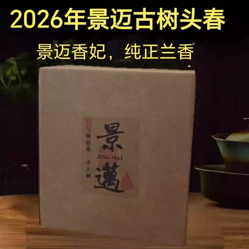 普洱生茶 2026年 景迈古树头春采摘生散茶 500克