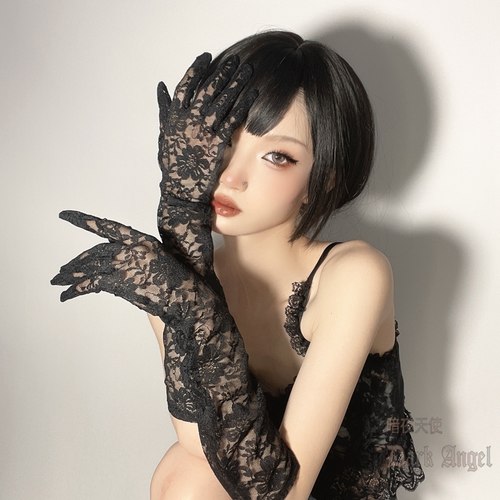 情趣复古旗袍lolita防晒蕾丝手套