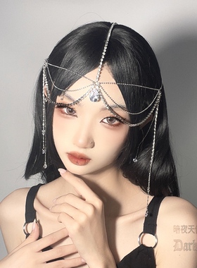 暗夜天使复古风汉服水滴流苏