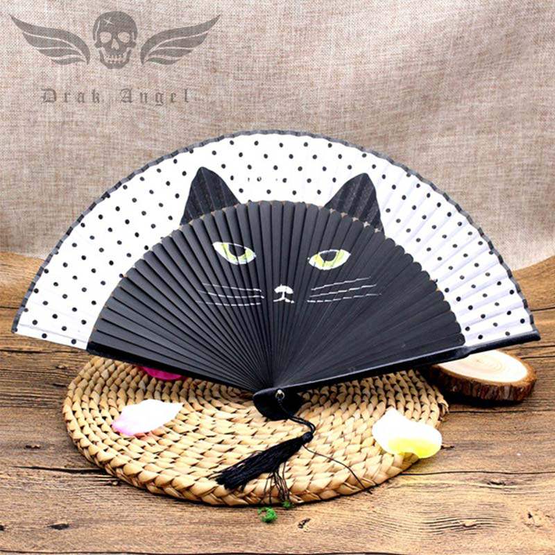 猫咪日式舞台道具礼品扇子