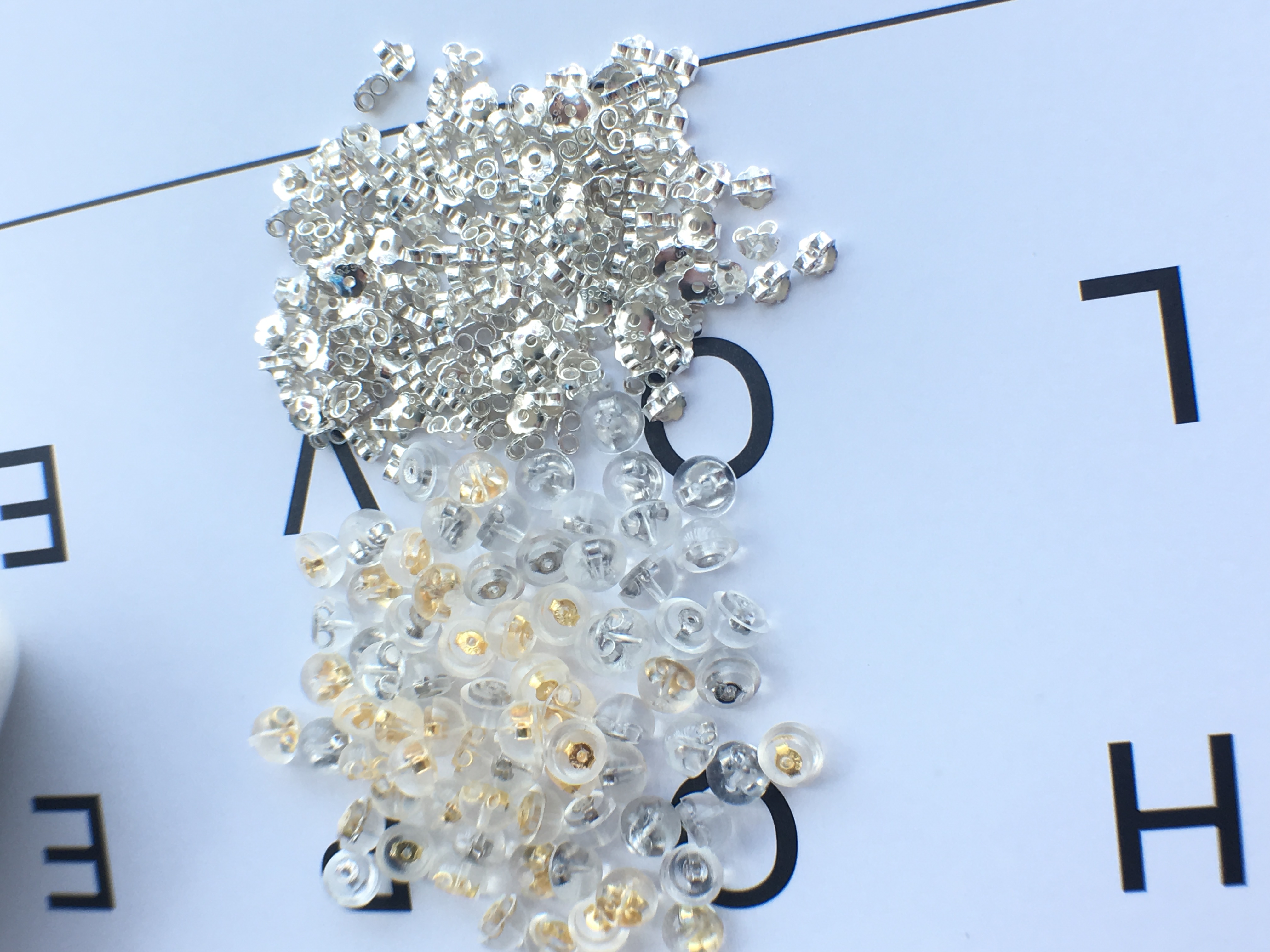 纯银镀金防过敏耳堵