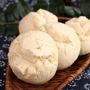 内蒙古呼市纯碱开花老面馒头北方发面馒头手工小麦白面方便呛面