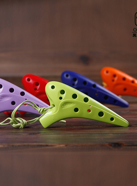包邮 风雅陶笛   塑胶十二孔高音C陶笛 多色12孔SC调陶笛