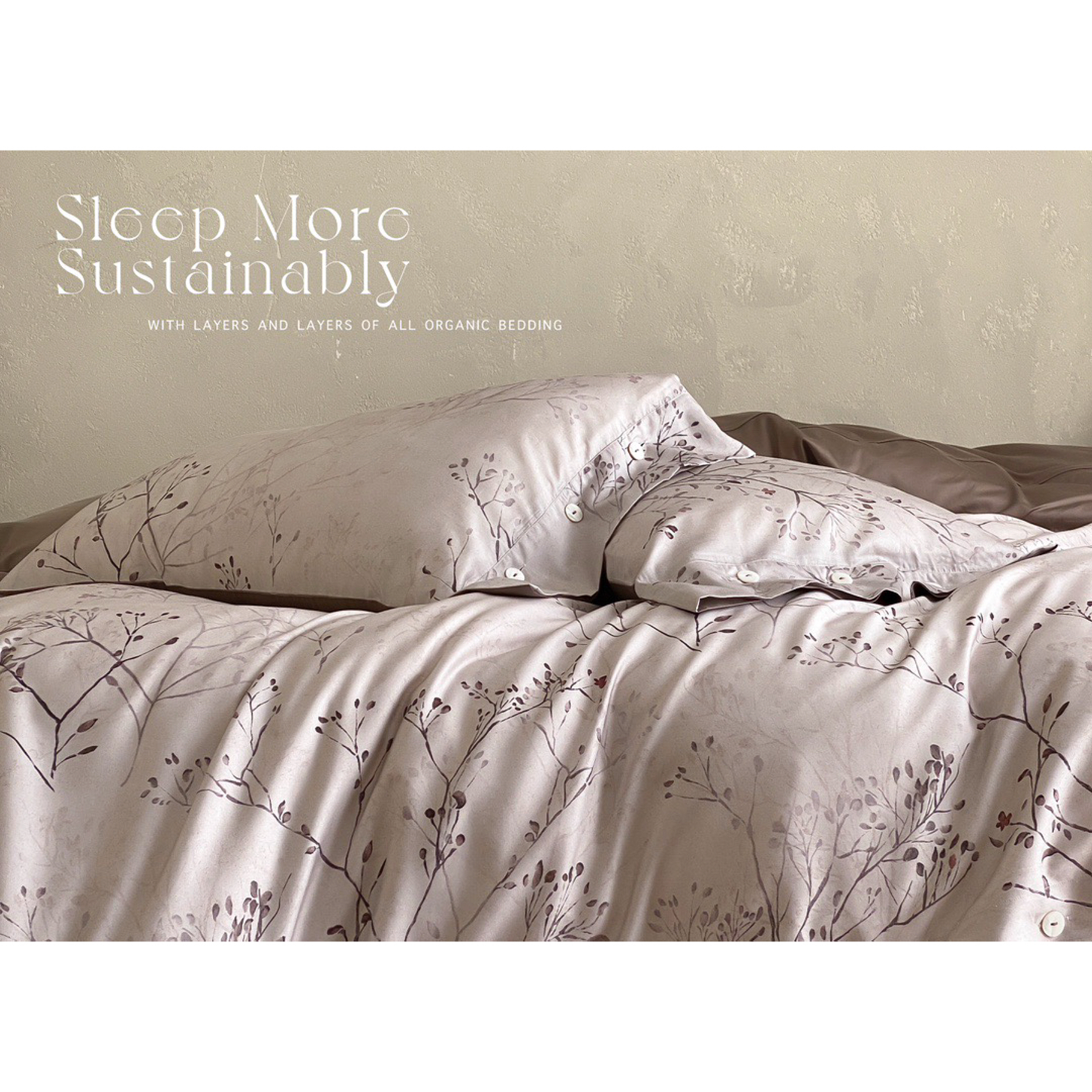 LIWOO经典款｜60S长绒棉数码印花四件套 中式素雅风床品