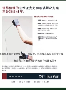 博物馆低反射抗uv紫外线玻璃艺术品粉笔画签名照保护