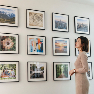 收藏级哈内姆勒照片打印加相框照片墙高级感第四代画框定制无酸