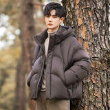 2025年冬男女款连帽新标90泡芙穿刺羽绒服A230-5853-P358(控499，男装羽绒服，电商A230