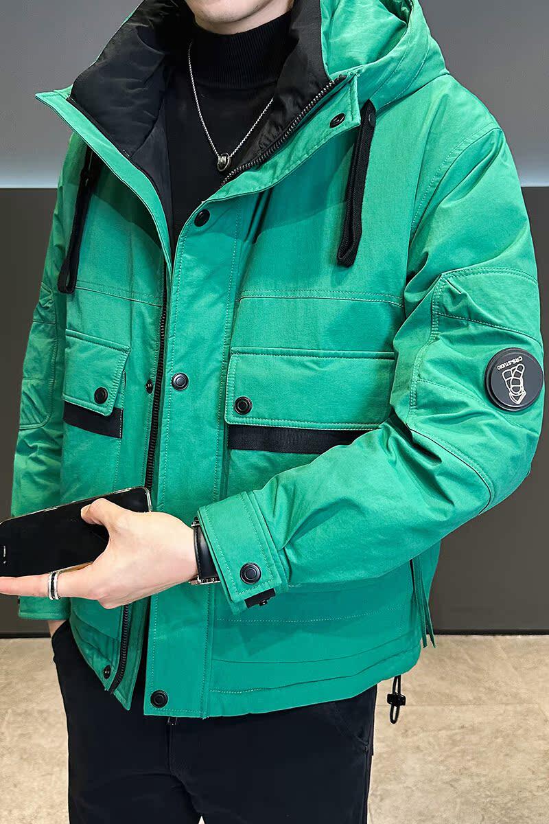 2025冬男款微宽松工装标90%羽绒服A230-9150-355（控498）,男装羽绒服,电商A230