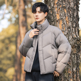 2025冬男微宽松立领标90泡芙穿刺羽绒服A230-2577-P299(控399)，男装羽绒服，电商A230