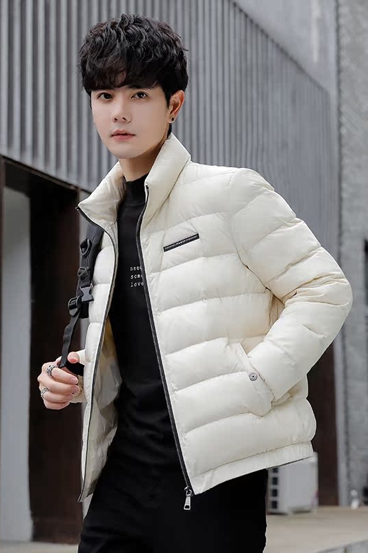 2025冬男简欧立领字母标90轻薄羽绒服A230-901-P185(控285)，男装羽绒服，电商A230