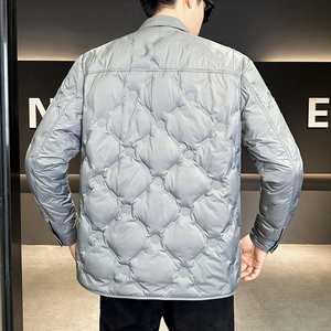 2025冬男方领修身贴标新标90羽绒服A230-2702-P228(控328)图片