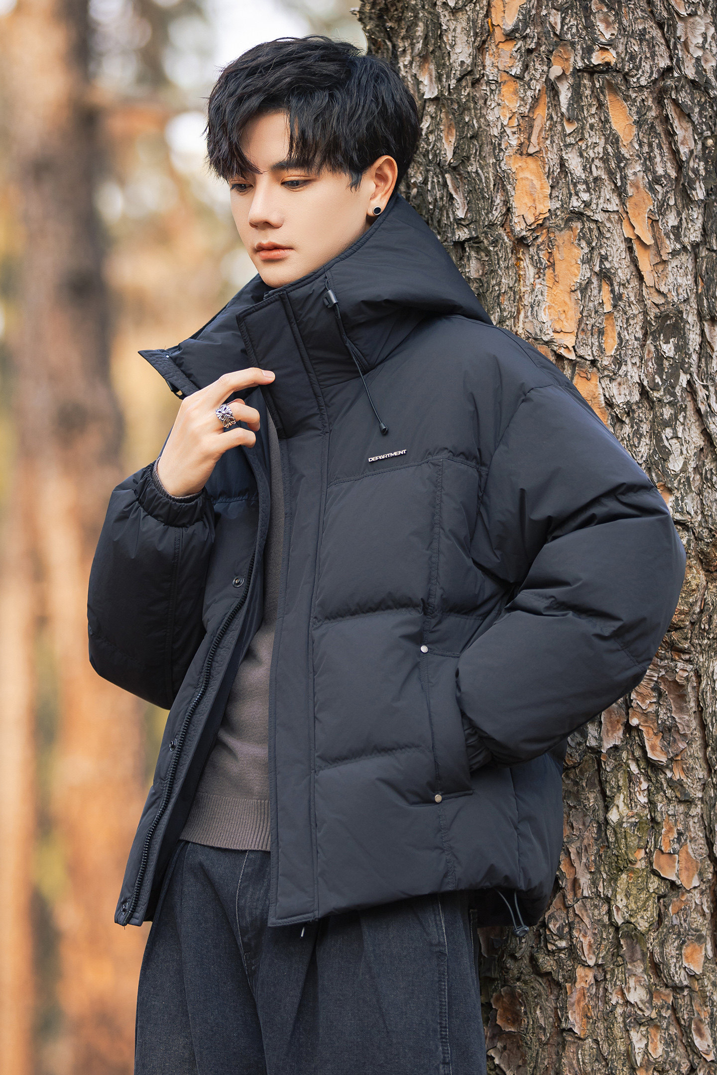 2026冬男微宽松连帽新标50白鸭绒羽绒服A230-25806-P228(控328),男装羽绒服,电商A230