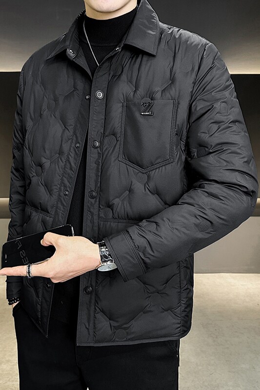 2025冬男方领修身贴标新标90羽绒服A230-2702-P228(控328),男装羽绒服,电商A230
