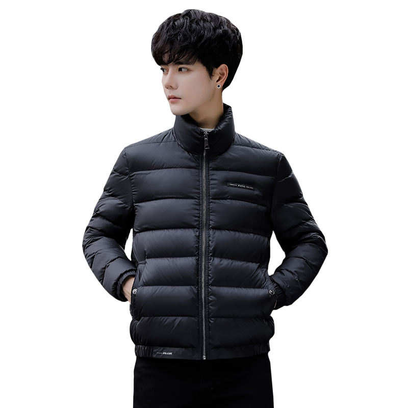 2025冬男简欧立领字母标90轻薄羽绒服A230-901-P185(控285)，男装羽绒服，电商A230