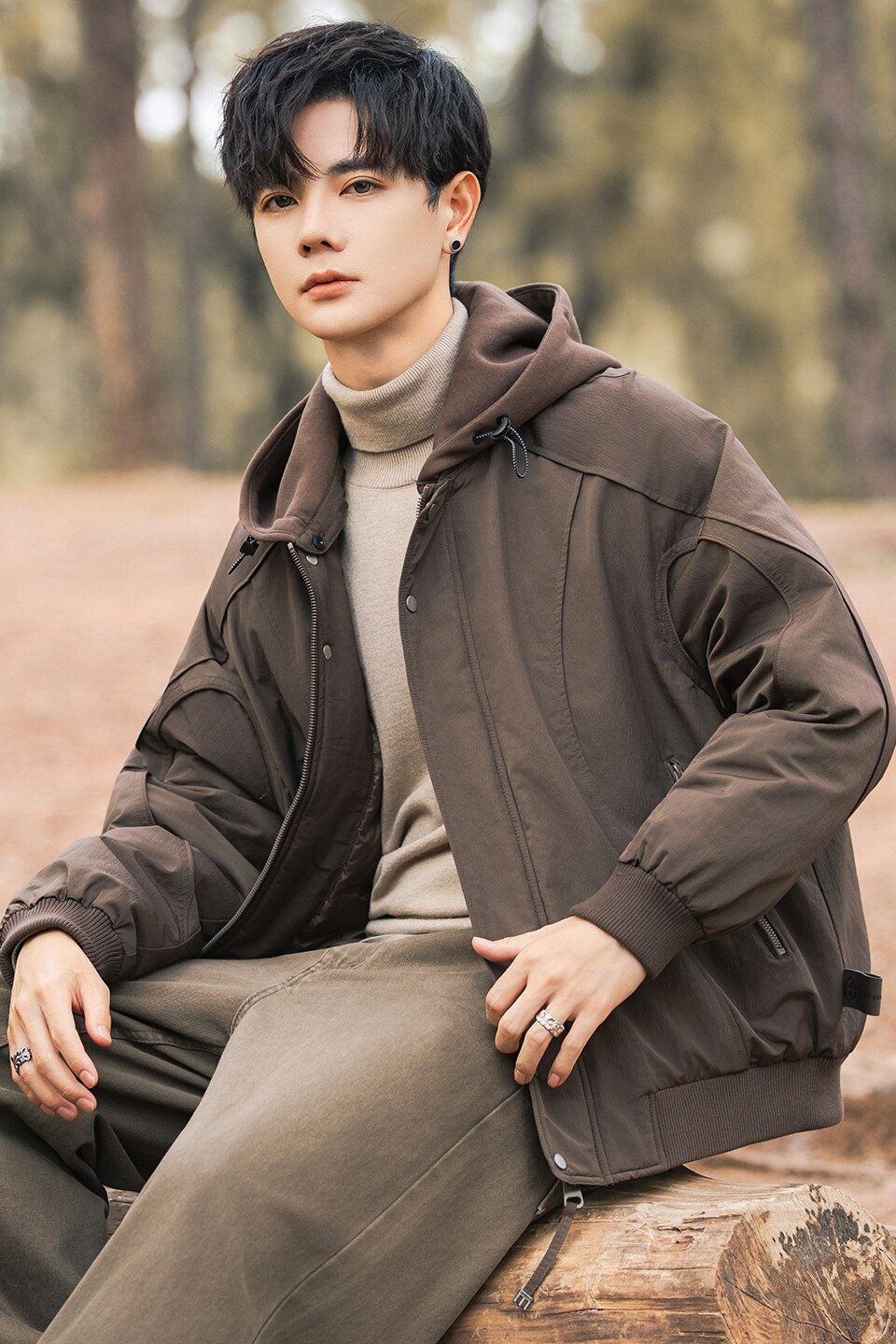 2025年冬男微宽松针织帽标90白鸭绒羽绒服A230-756-P228(控328),男装羽绒服,电商A230