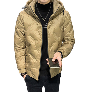 2025冬男款标90修身连帽鲨鱼压花羽绒服A230-Y51-P185（控285）图片