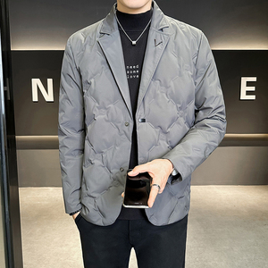 2026冬男休闲印花西服新标90带羽绒A230-2703-P205(控308)图片