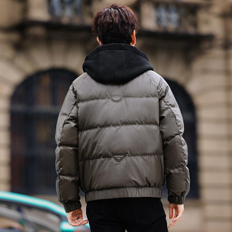 2025冬男款微宽松针织帽复古工装皮羽绒服A230-8819-P228(控328)，男装羽绒服，电商A230