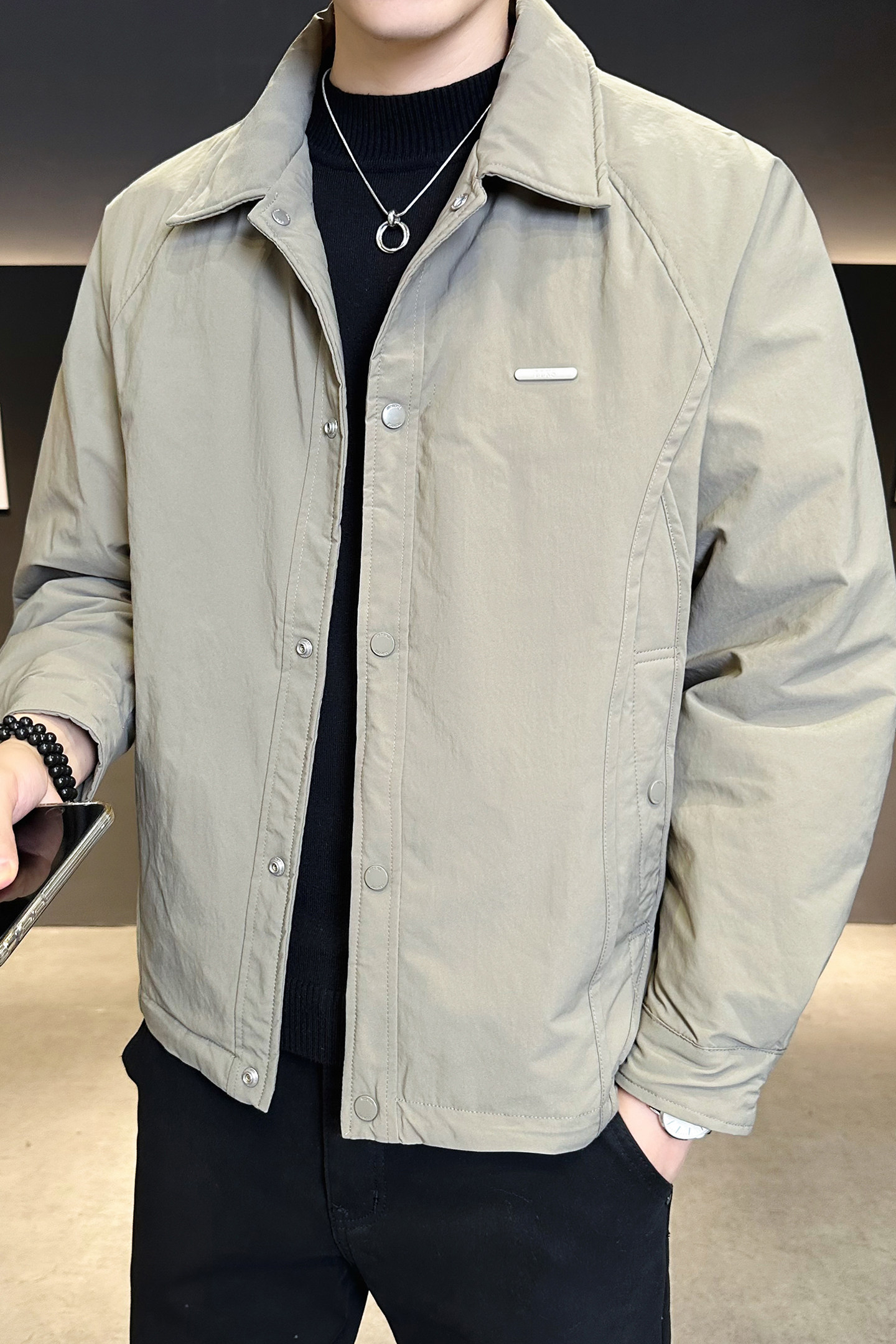 2025冬男宽松新标90%白鸭绒轻薄羽绒服A230-95702-P195(控290),男装羽绒服,电商A230