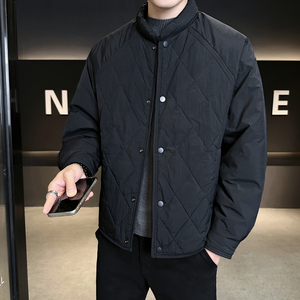 2025冬男宽松圆领菱形格标90轻薄羽绒服A230-8605-P218(控299)图片