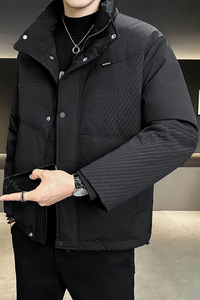 2026冬季男款立领拼接新标90羽绒服A230-9628-P260(控360)图片