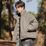 2025冬季男年货款立领新标90棉布羽绒服A230-8020-P249(控349)，男装羽绒服，电商A230