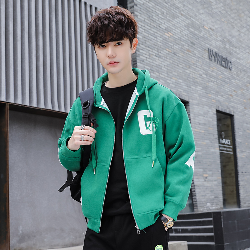 2025男款微落肩大字母刺绣休闲连帽夹克A230-2023-P150（控198），男装夹克，电商A230