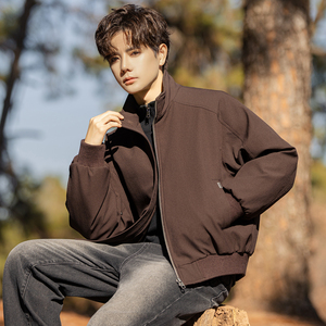 2025冬男微宽松立领标90白鸭绒夹克外套A230-0793-P228(控328)，男装夹克，电商A230