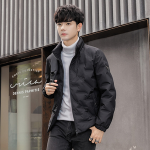 2025冬男款标90修身压花立领贴标羽绒服A230-K001-P175(控270)图片