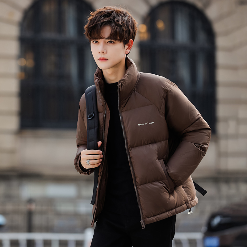 2025冬男女同款立领字母印花纯色面包服A230-7007-P145（控245），鞋类箱包手腕包，电商A230