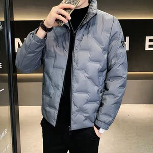 2025冬男款标90修身压花立领贴标羽绒服A230-K001-P175(控270)图片