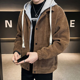 2026年春季男款针织帽宽松纯色夹克外套A230-2221薄-P135(控178)，男装夹克，电商A230