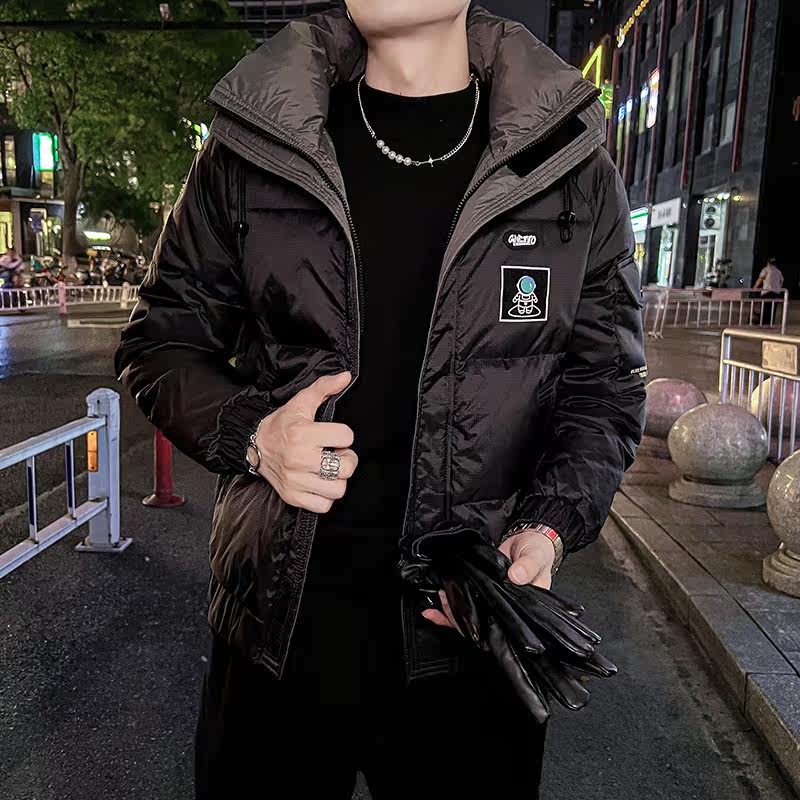 2025冬主推男小宽松连帽宇航员立体面料羽绒服外套A230-6927-P195,男装羽绒服,电商A230